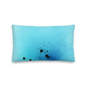 Blue Spray Premium Throw Pillow