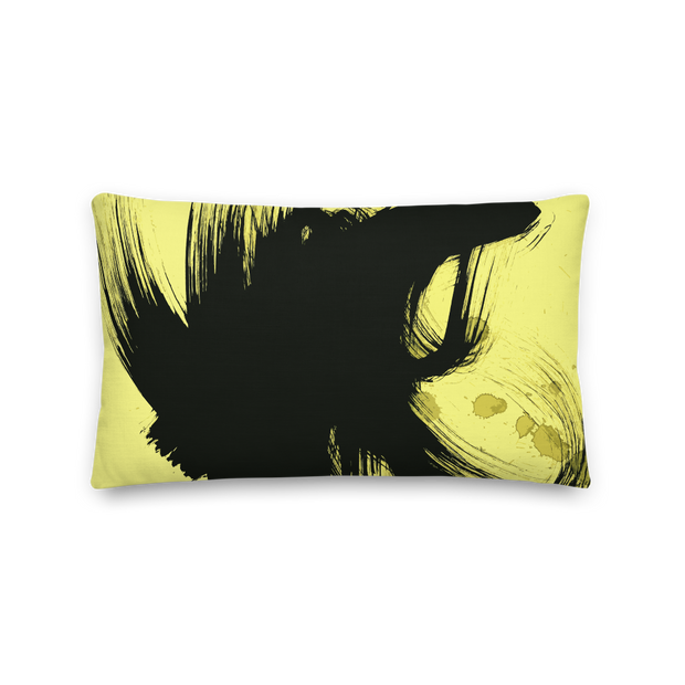 Dry Brush Premium Throw Pillow