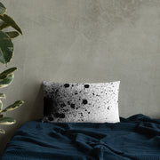 Black Splat Premium Throw Pillow