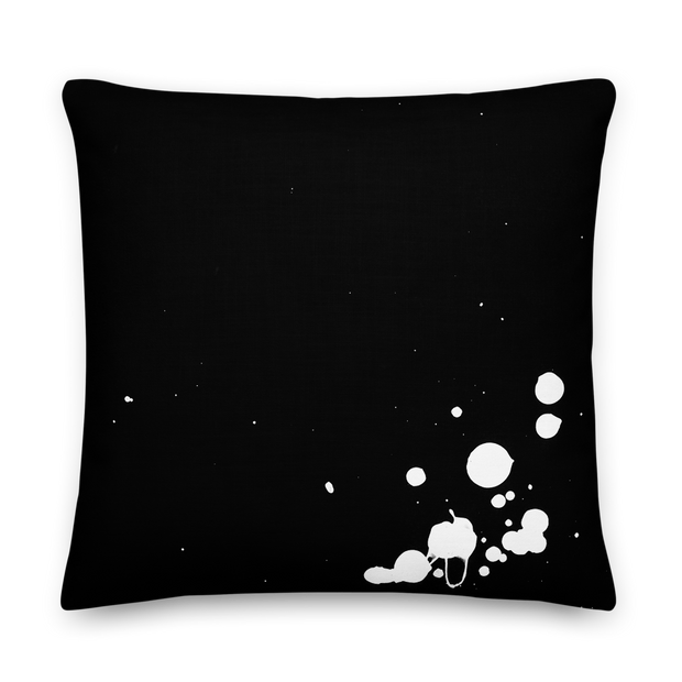 White Splat Premium Throw Pillow