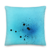 Blue Spray Premium Throw Pillow